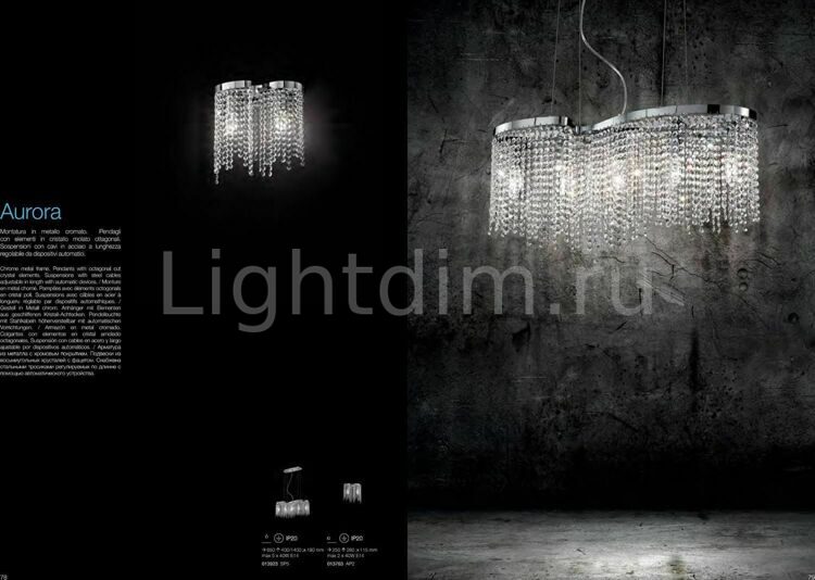 Настенный светильник Ideal Lux Aurora AP2
