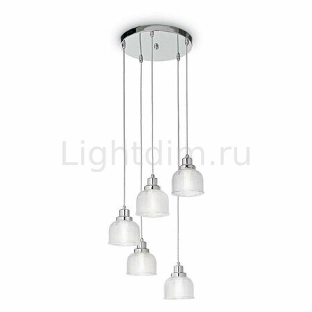 Подвесная люстра Ideal Lux Ruby SP5 Cromo