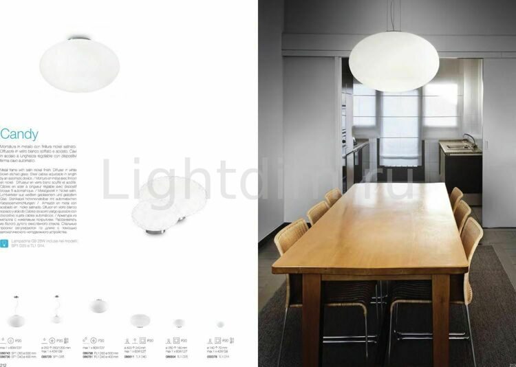 Потолочный светильник Ideal Lux Candy PL1 D40